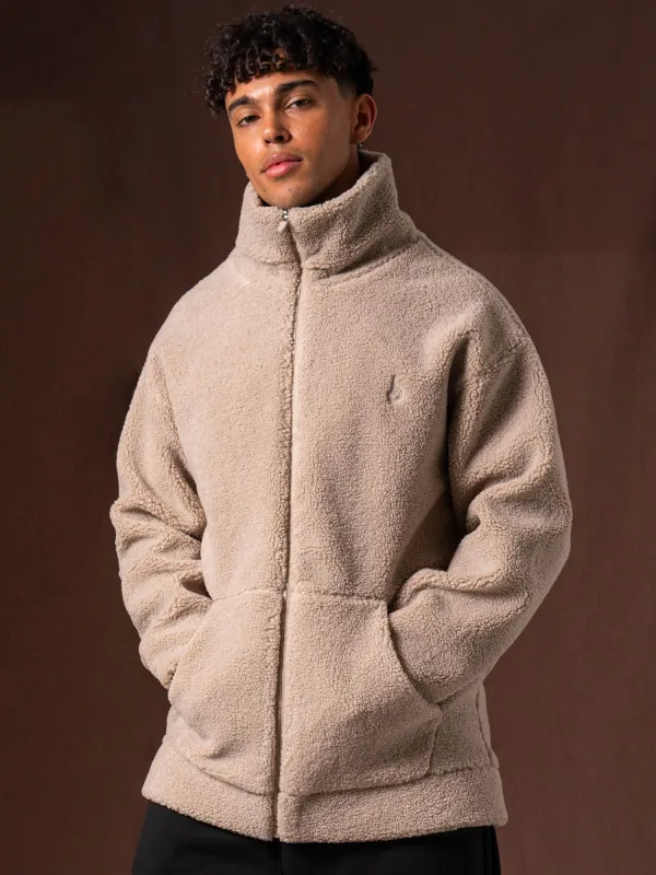 Teddy Jacket - Taupe made by Ryderwear