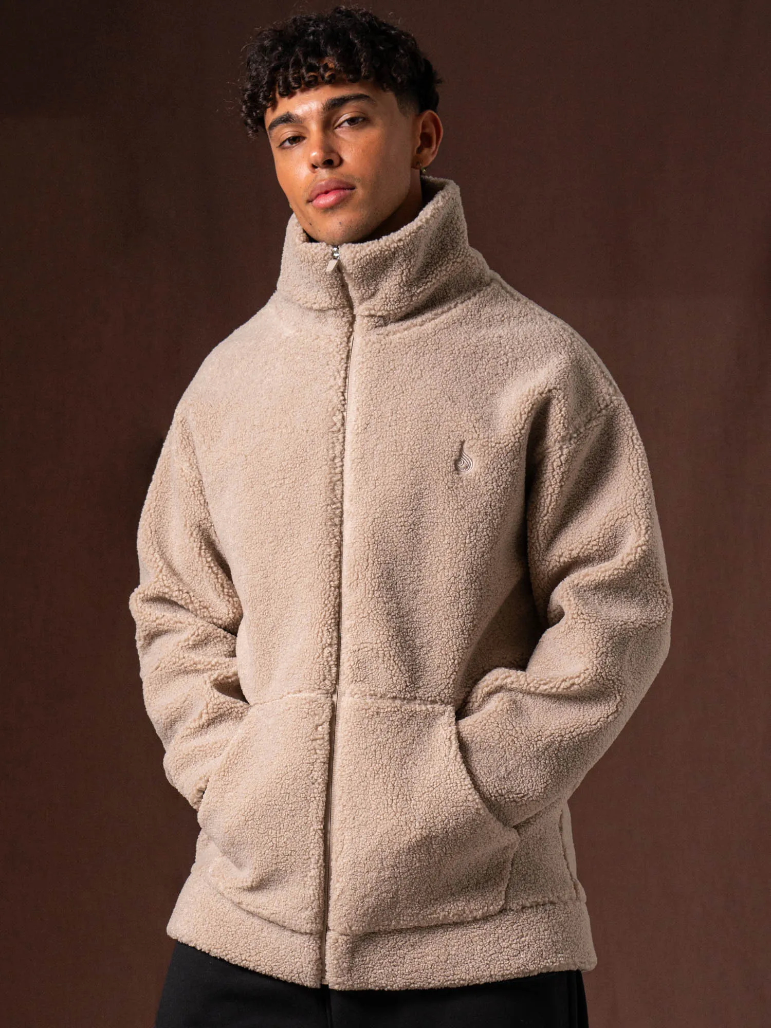 Teddy Jacket - Taupe sold by Ryderwear