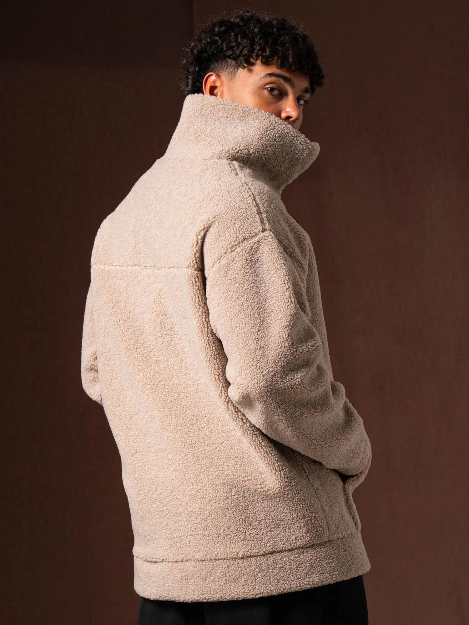 Teddy Jacket - Taupe sold by Ryderwear product image thumbnail 5