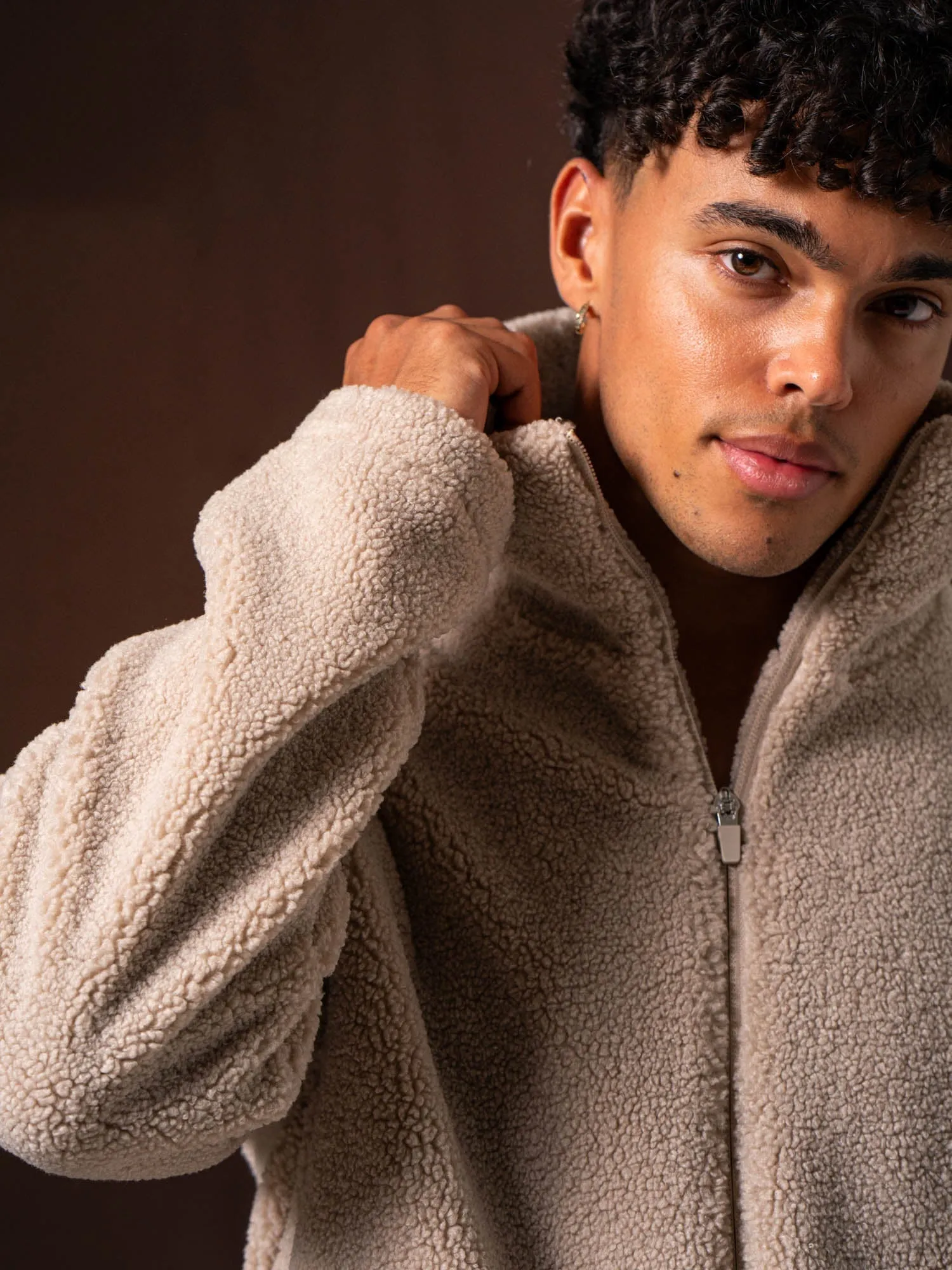 Teddy Jacket - Taupe sold by Ryderwear product image thumbnail 2