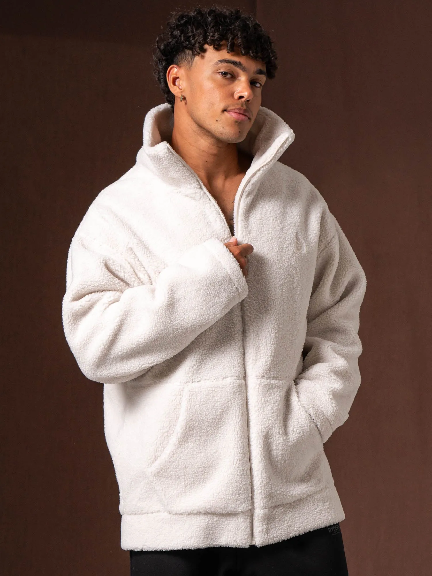 Teddy Jacket - Bone sold by Ryderwear product image thumbnail 5