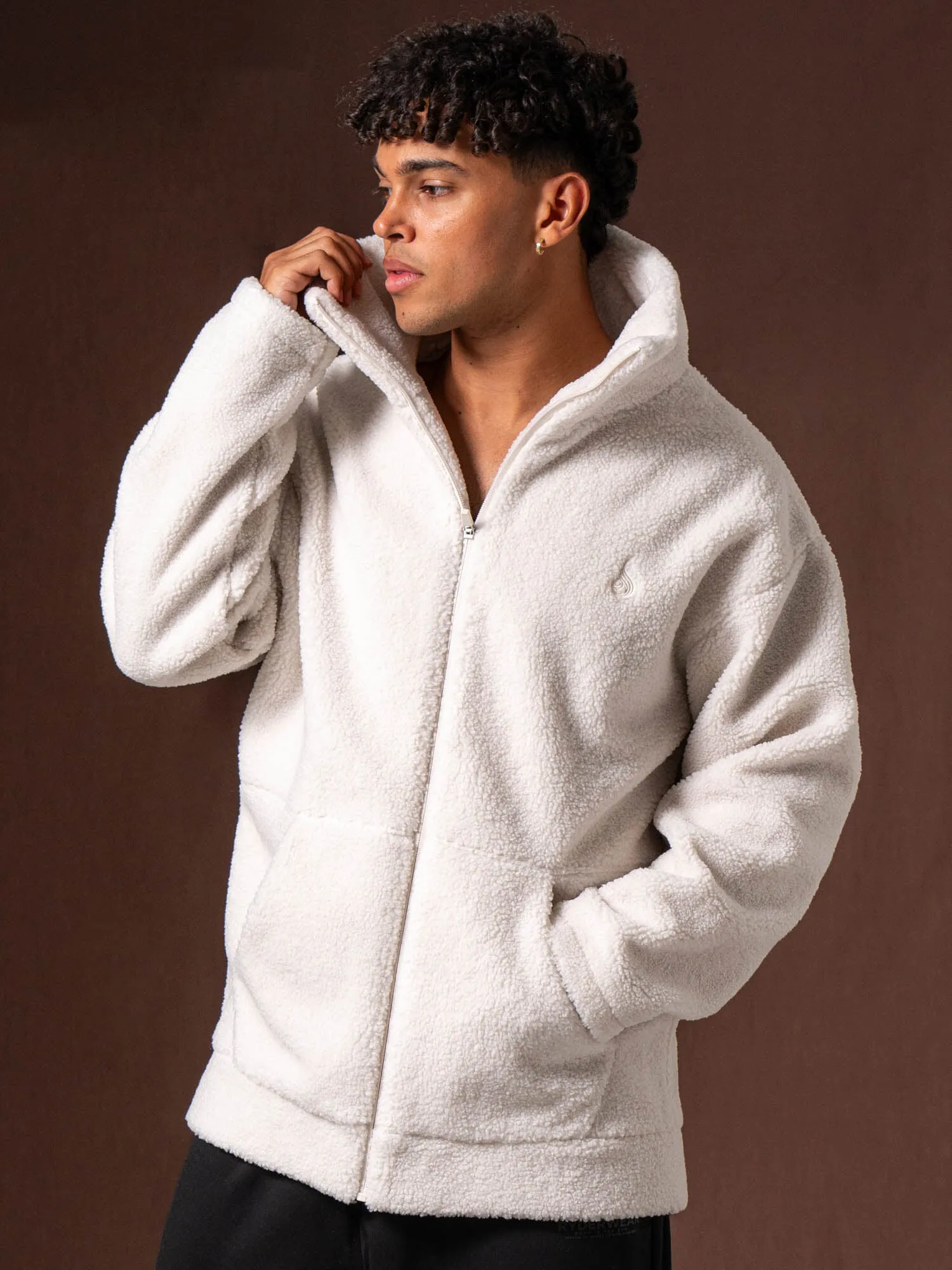 Teddy Jacket - Bone sold by Ryderwear