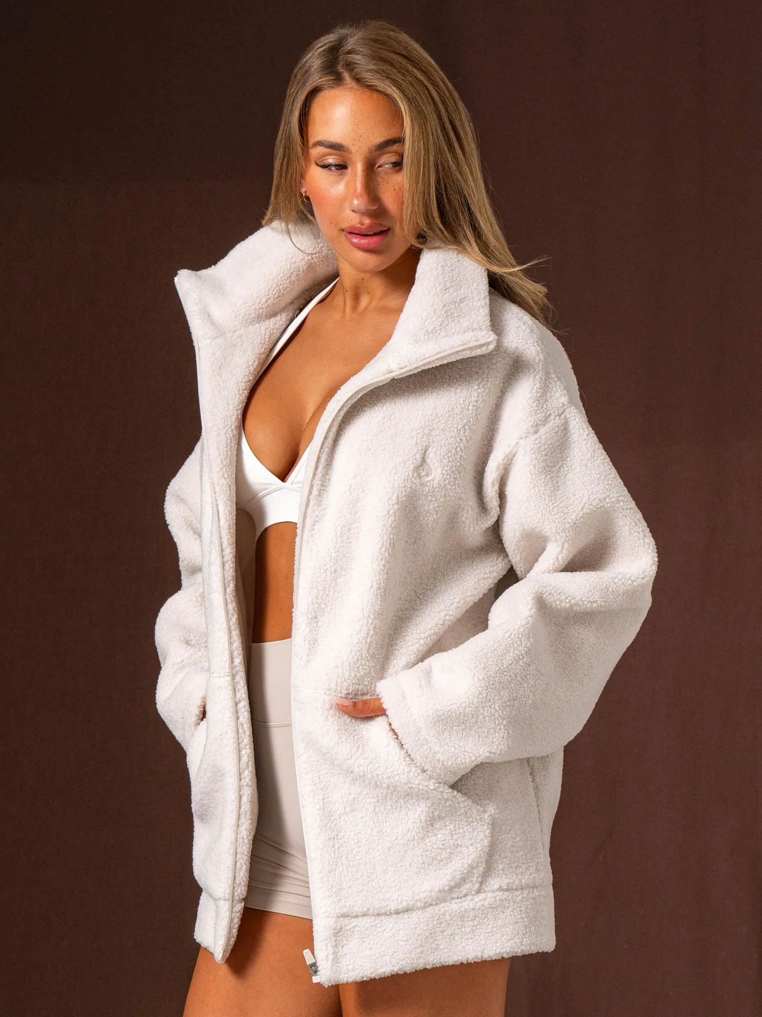 Teddy Jacket - Bone sold by Ryderwear product image thumbnail 3