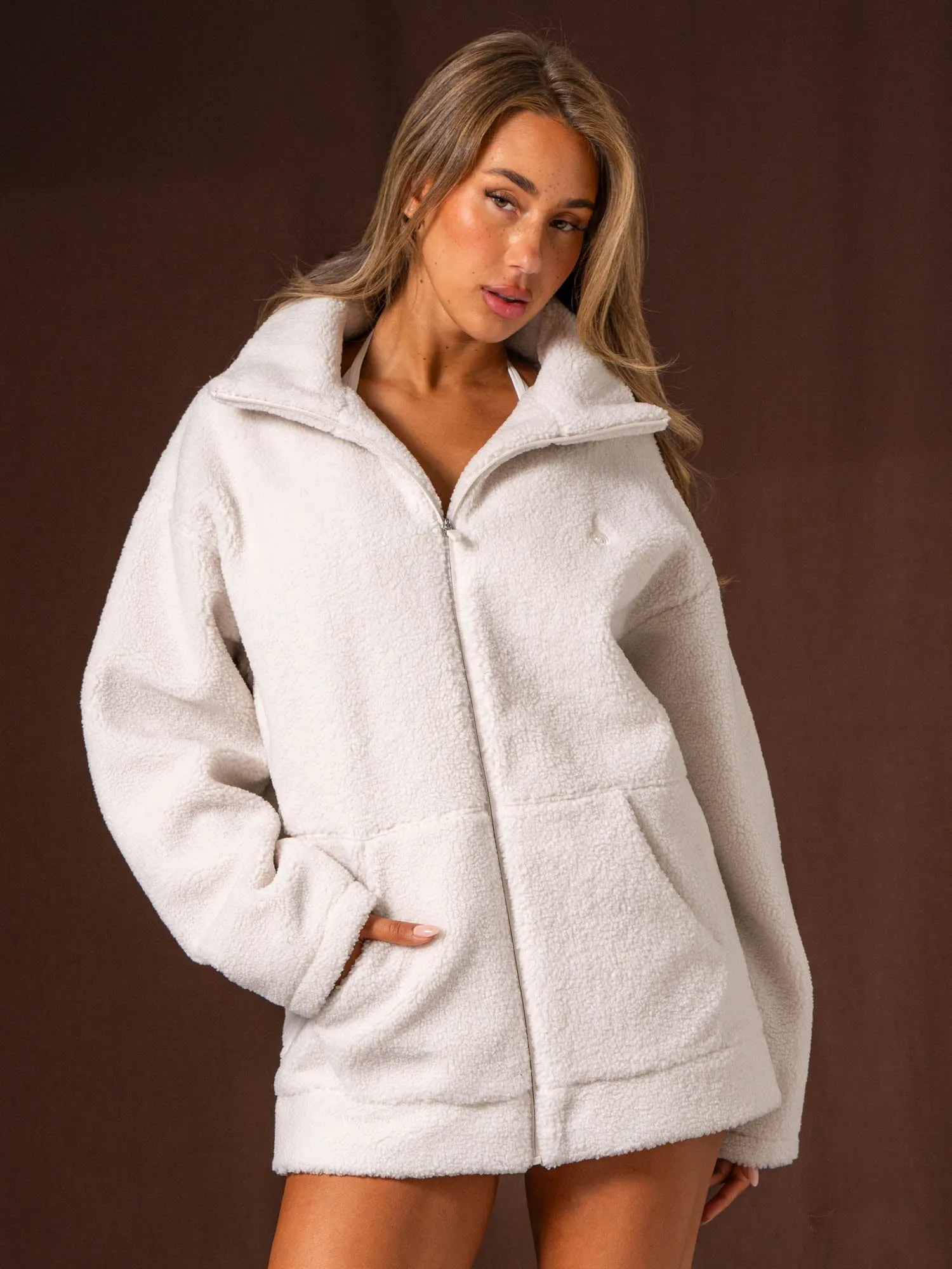Teddy Jacket - Bone sold by Ryderwear product image thumbnail 2
