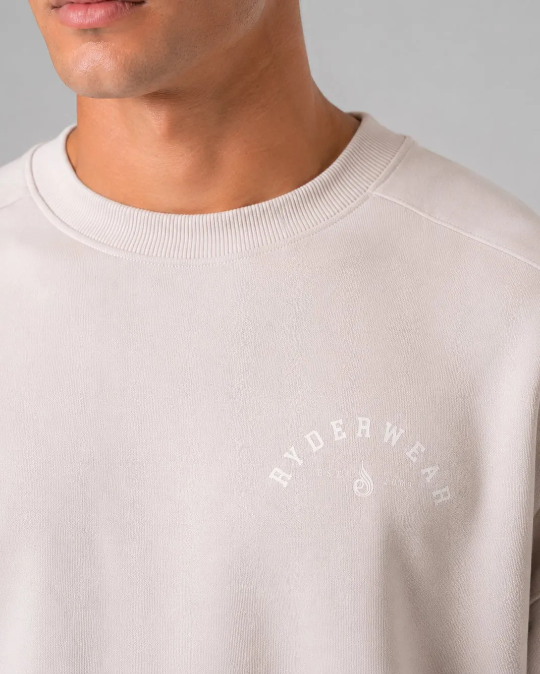Collegiate Sweater - Sandy sold by Ryderwear product image thumbnail 3