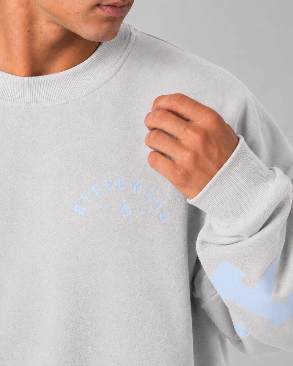 Collegiate Sweater - Cloudy sold by Ryderwear product image thumbnail 2