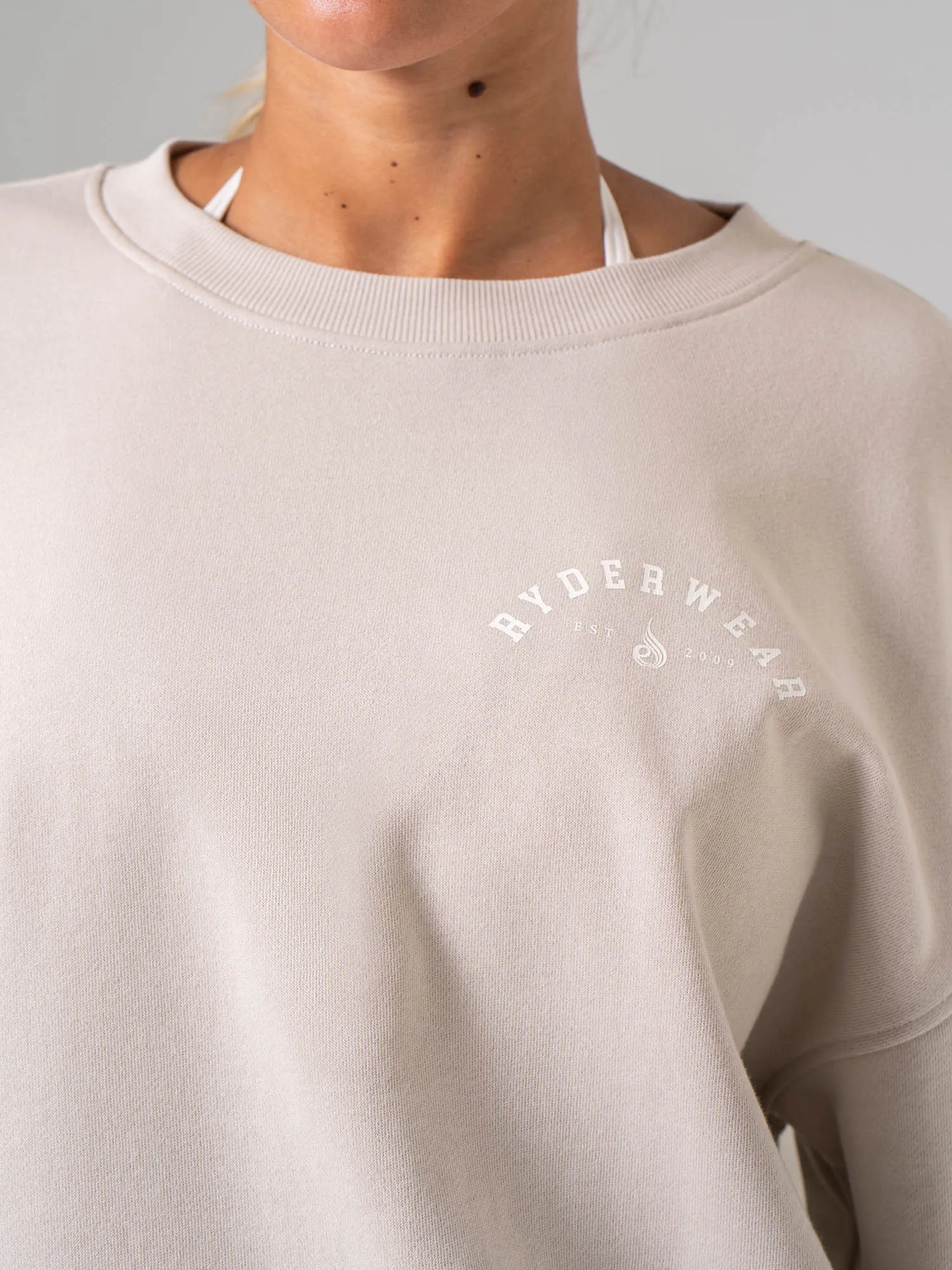 Collegiate Sweater - Sandy sold by Ryderwear product image thumbnail 4