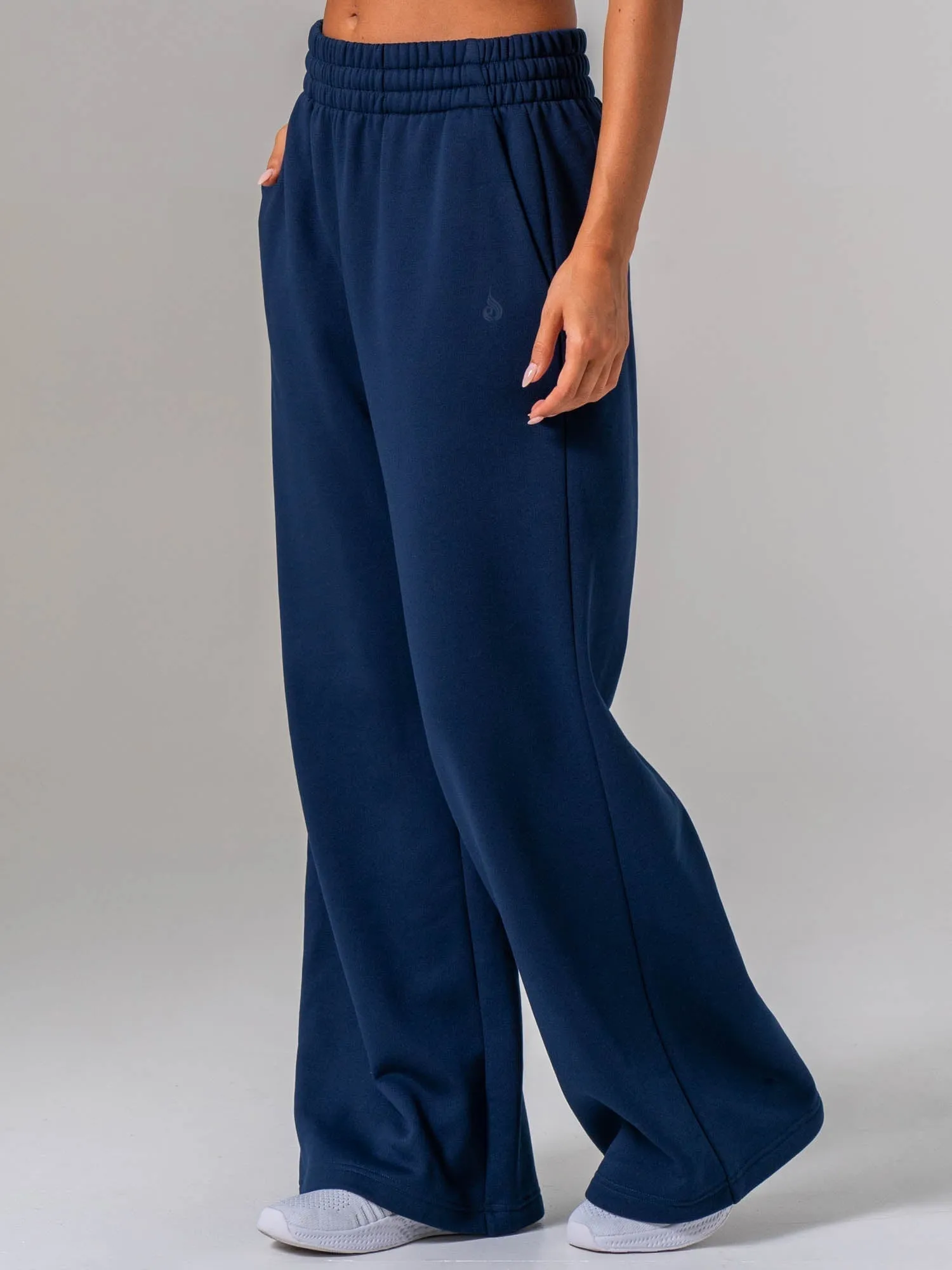 Womens Wide Leg Trackpant - Navy sold by Ryderwear product image thumbnail 2