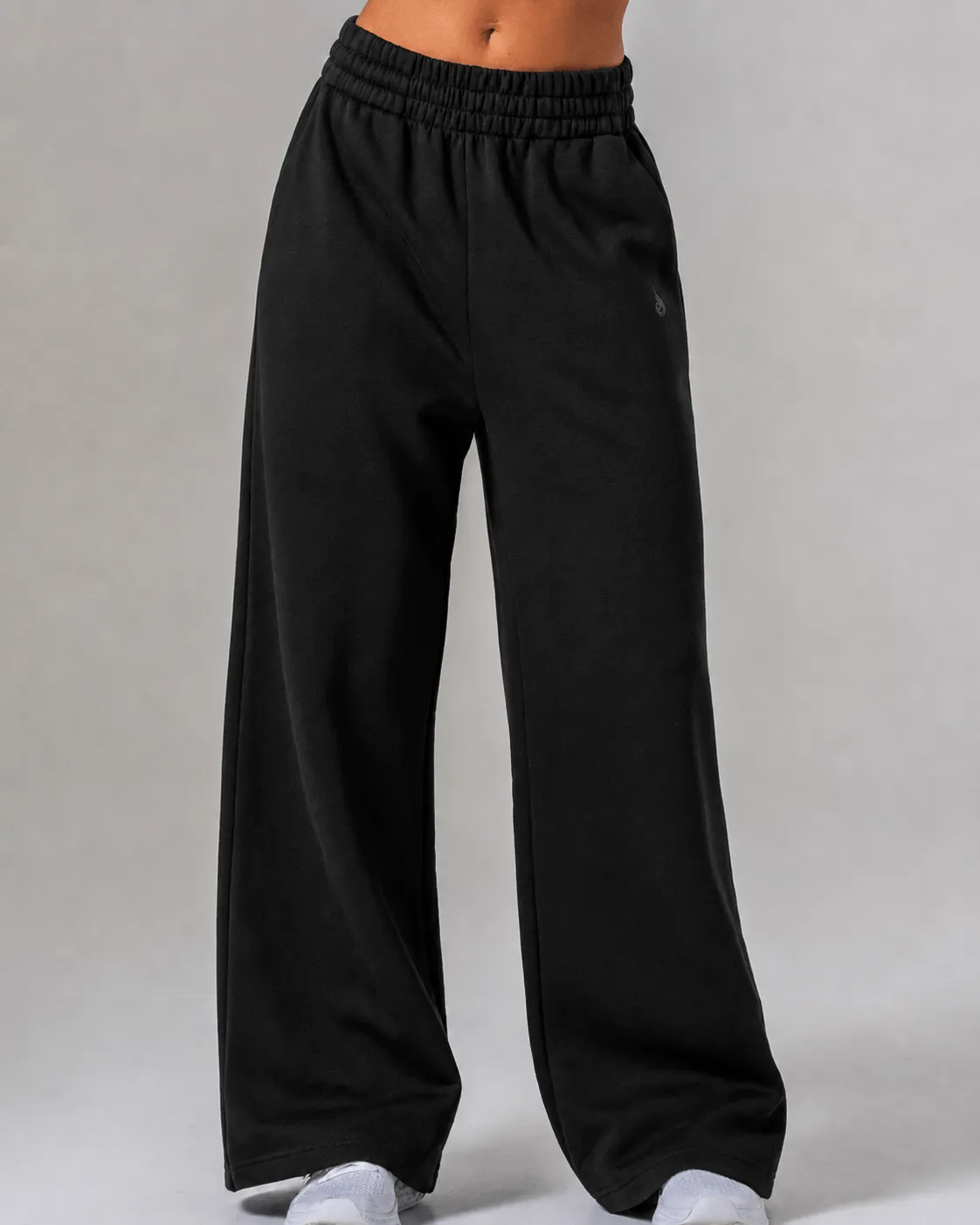 Womens Wide Leg Trackpant - Black sold by Ryderwear