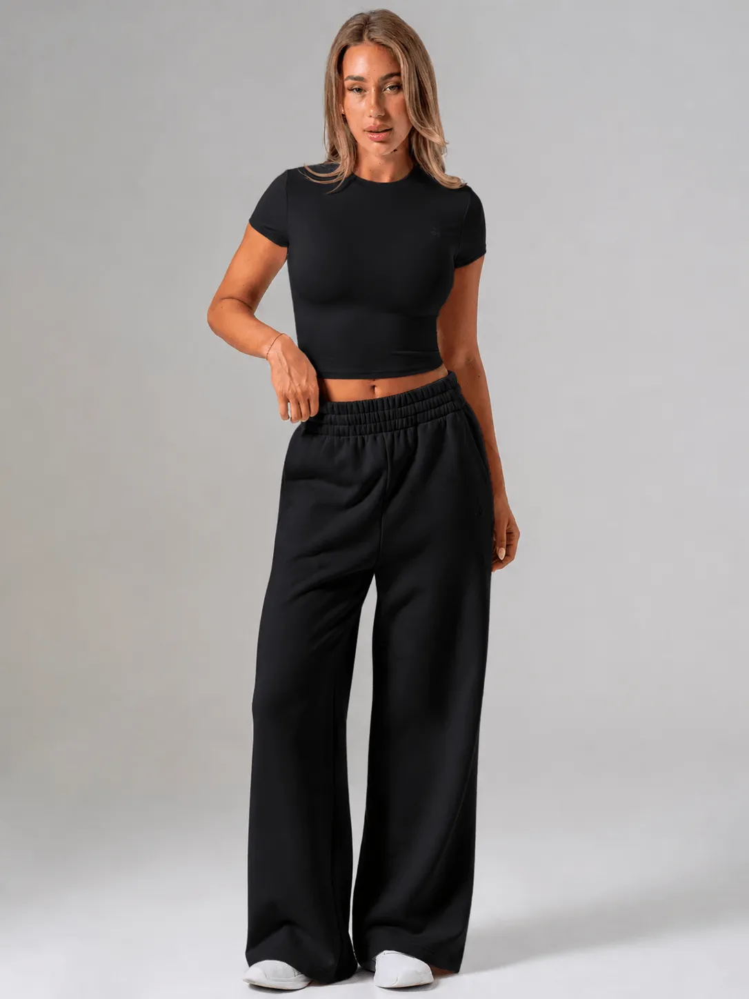 Womens Wide Leg Trackpant - Black sold by Ryderwear product image thumbnail 2
