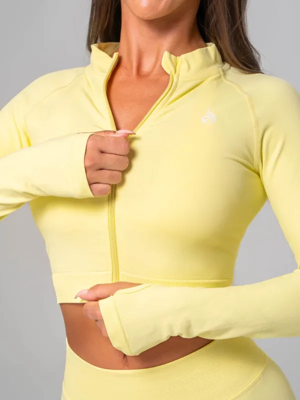 Boost Seamless Jacket - Lemon Lime made by Ryderwear