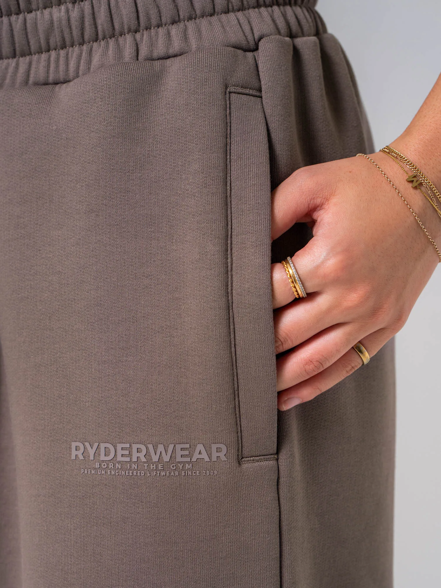 Unisex Fleece Track Pant - Deep Taupe sold by Ryderwear product image thumbnail 5