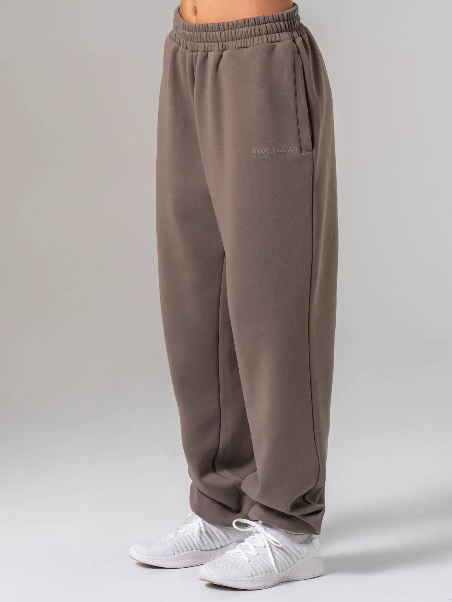 Unisex Fleece Track Pant - Deep Taupe sold by Ryderwear product image thumbnail 2