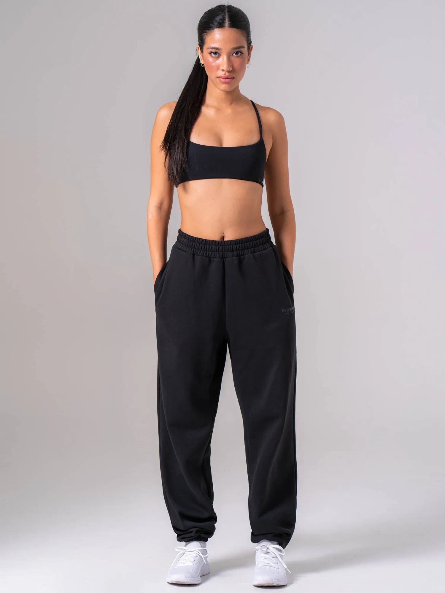 Unisex Fleece Track Pant - Black sold by Ryderwear product image thumbnail 5