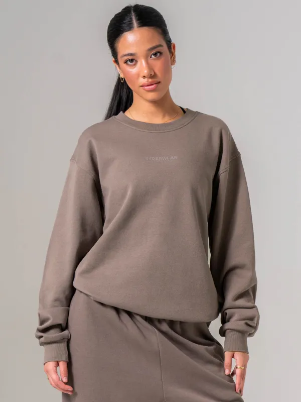 Unisex Crewneck - Deep Taupe made by Ryderwear