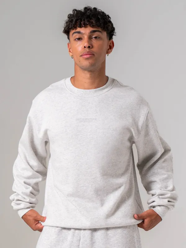 Unisex Crewneck - Snow Marle made by Ryderwear