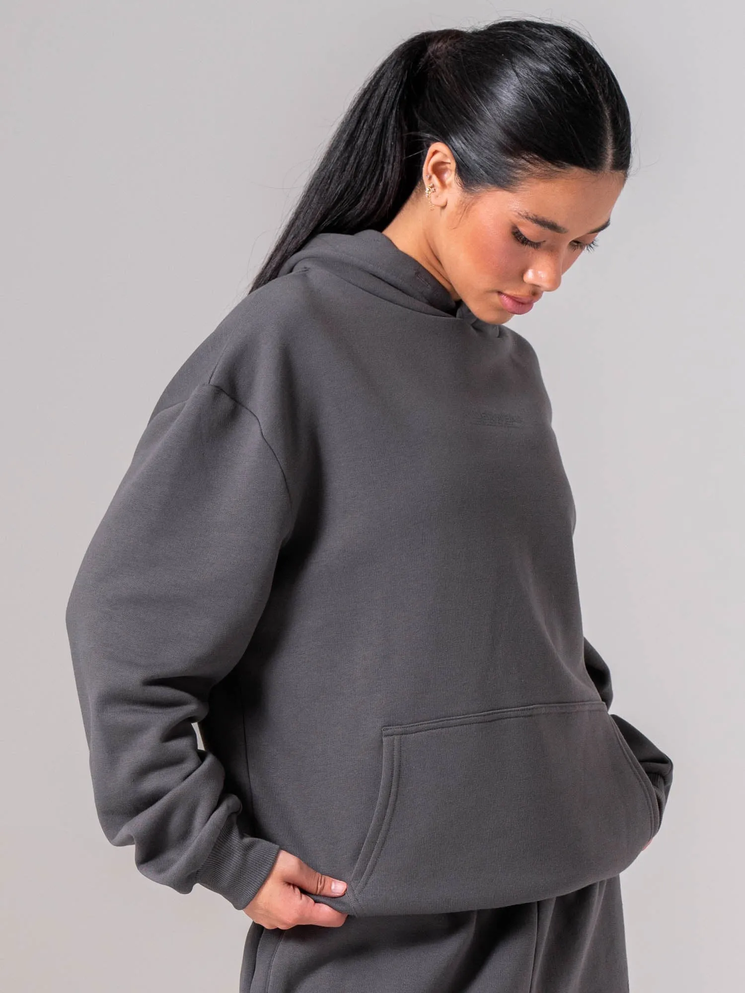 Unisex Fleece Hoodie - Charcoal sold by Ryderwear product image thumbnail 4