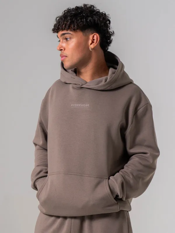 Unisex Fleece Hoodie - Deep Taupe made by Ryderwear
