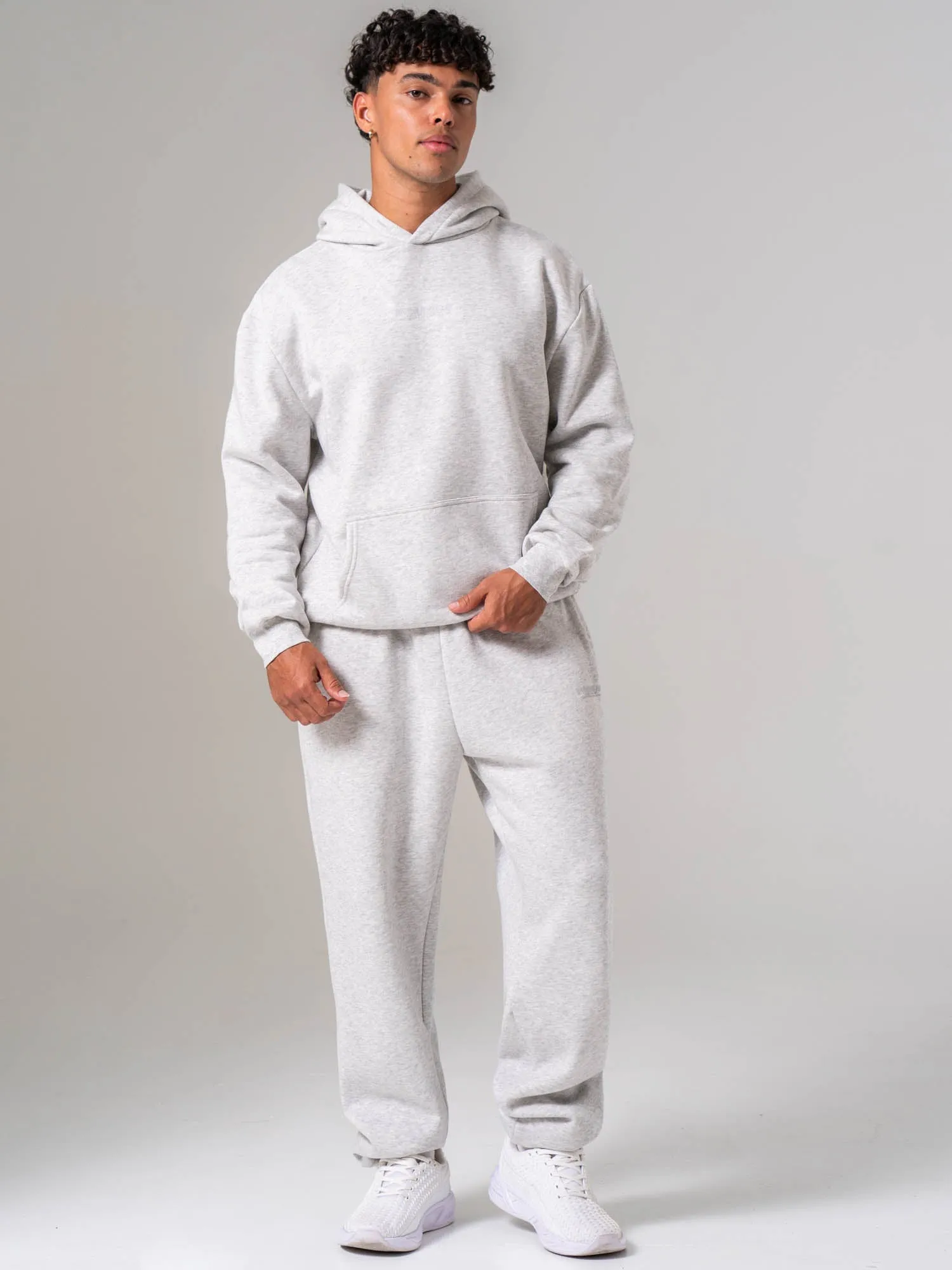 Unisex Fleece Hoodie - Snow Marle sold by Ryderwear product image thumbnail 5