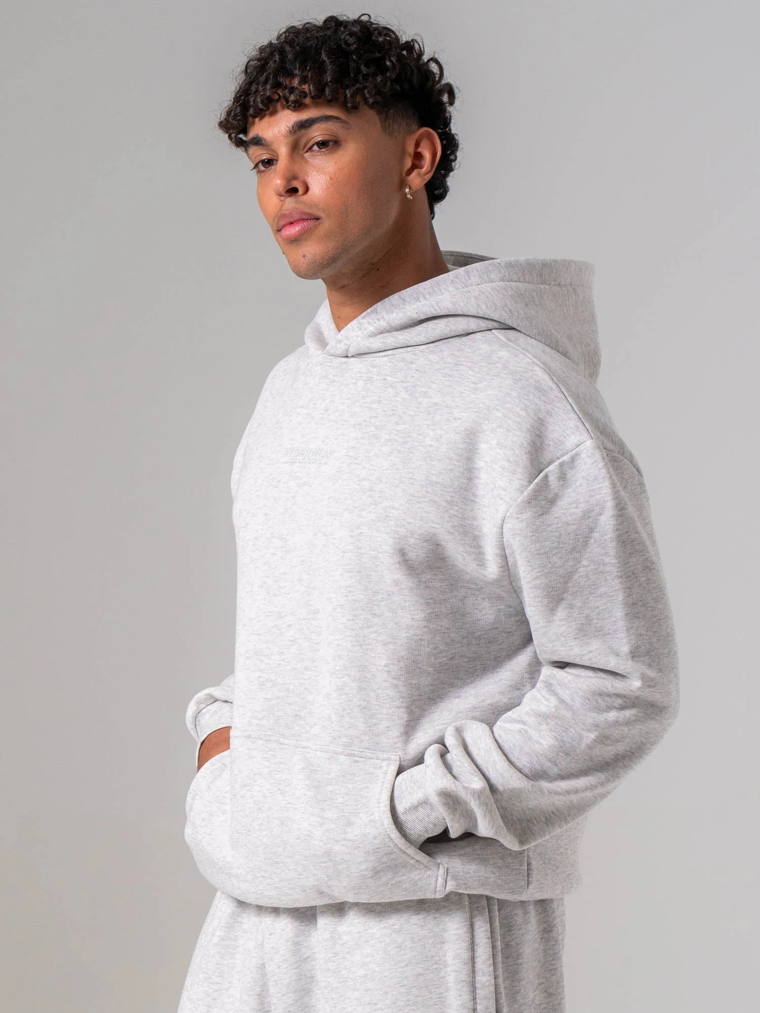 Unisex Fleece Hoodie - Snow Marle sold by Ryderwear product image thumbnail 3