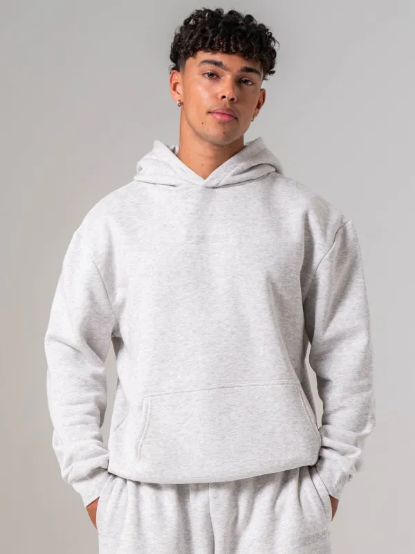 Unisex Fleece Hoodie - Snow Marle made by Ryderwear