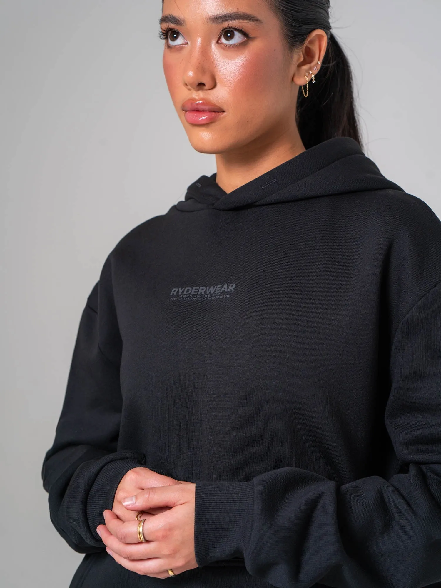 Unisex Fleece Hoodie - Black sold by Ryderwear product image thumbnail 2