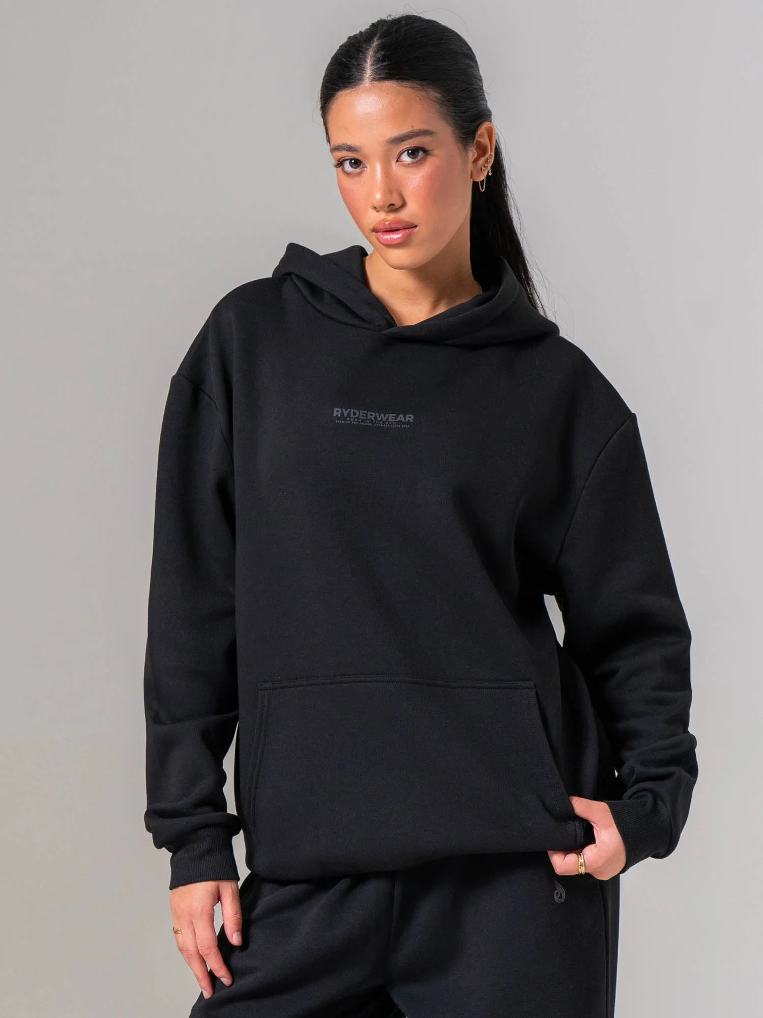 Unisex Fleece Hoodie - Black sold by Ryderwear