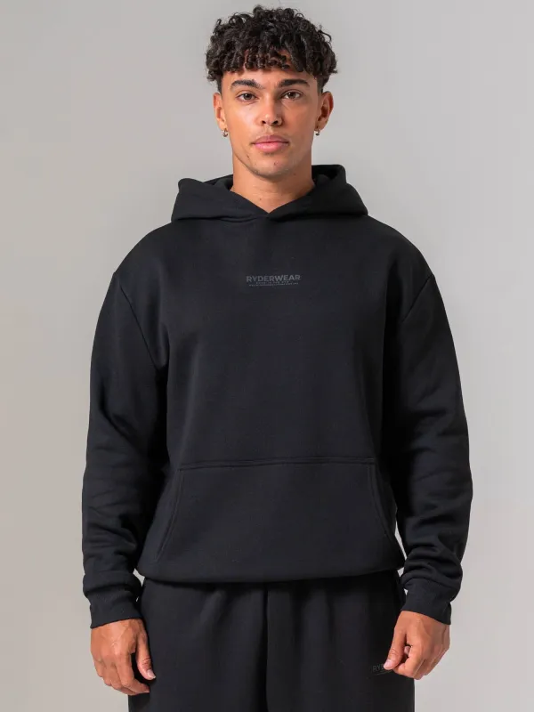 Unisex Fleece Hoodie - Black made by Ryderwear
