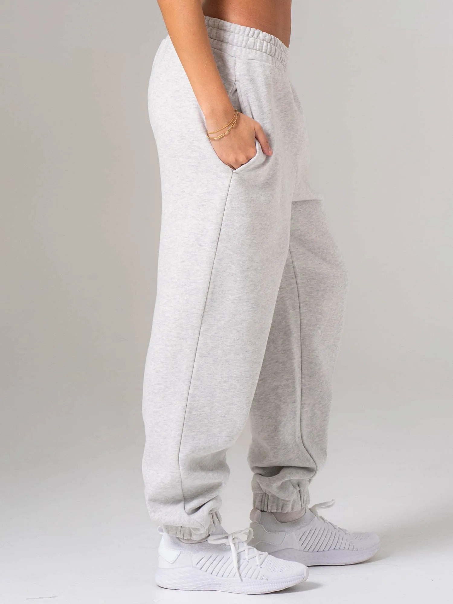 Plush Trackpant - Snow Marl sold by Ryderwear product image thumbnail 5