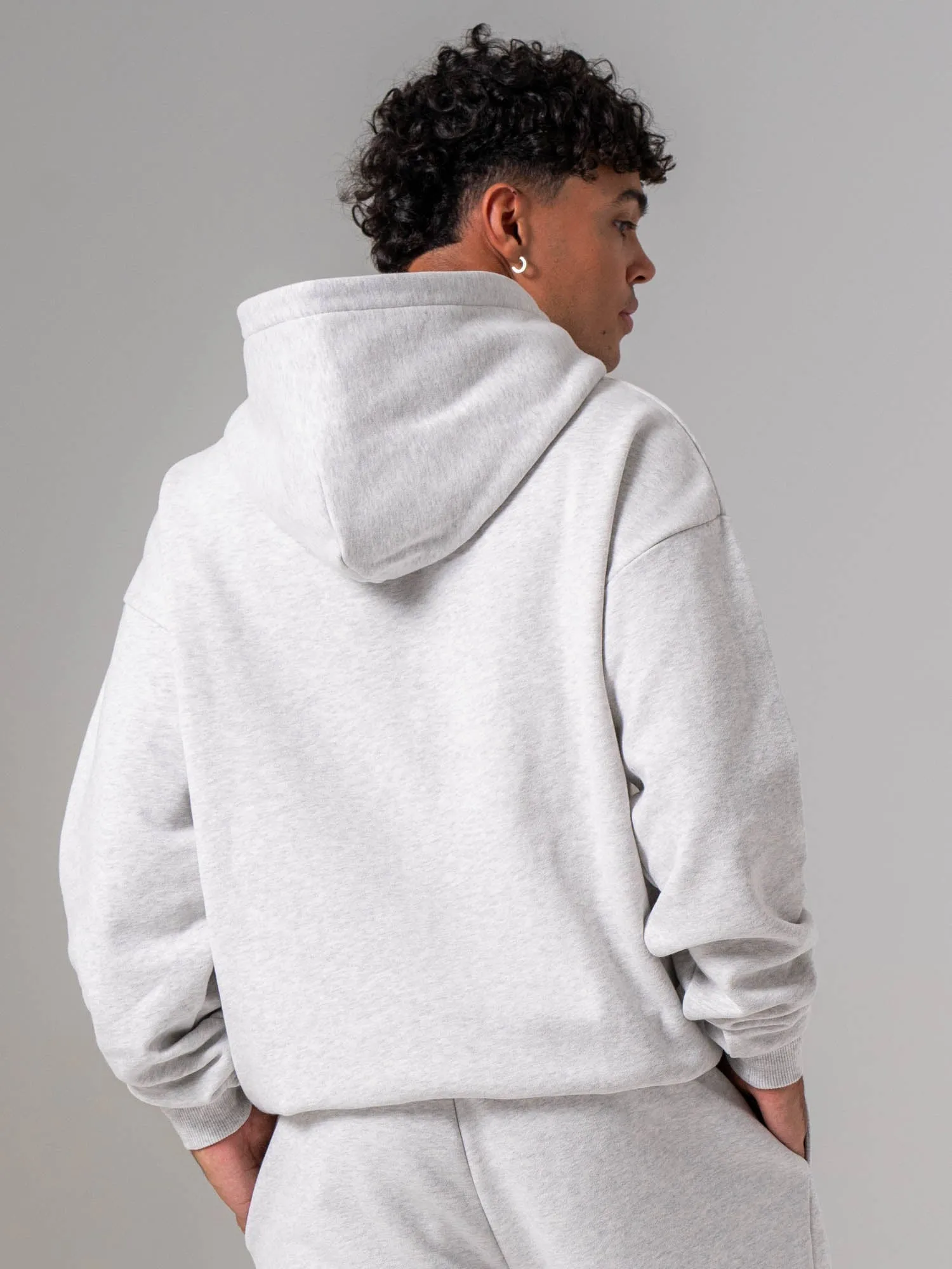 Plush Hoodie - Snow Marl sold by Ryderwear product image thumbnail 5