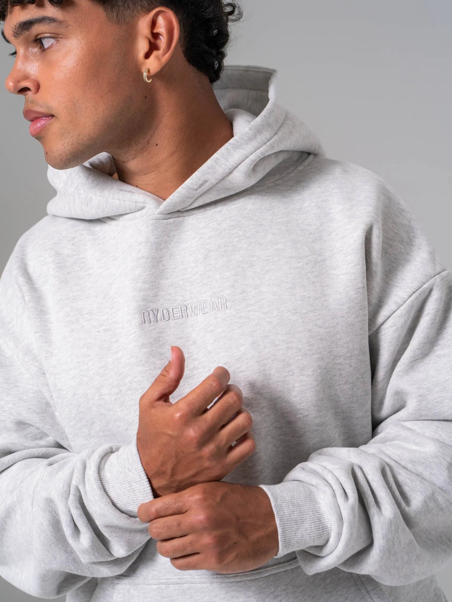 Plush Hoodie - Snow Marl sold by Ryderwear product image thumbnail 2