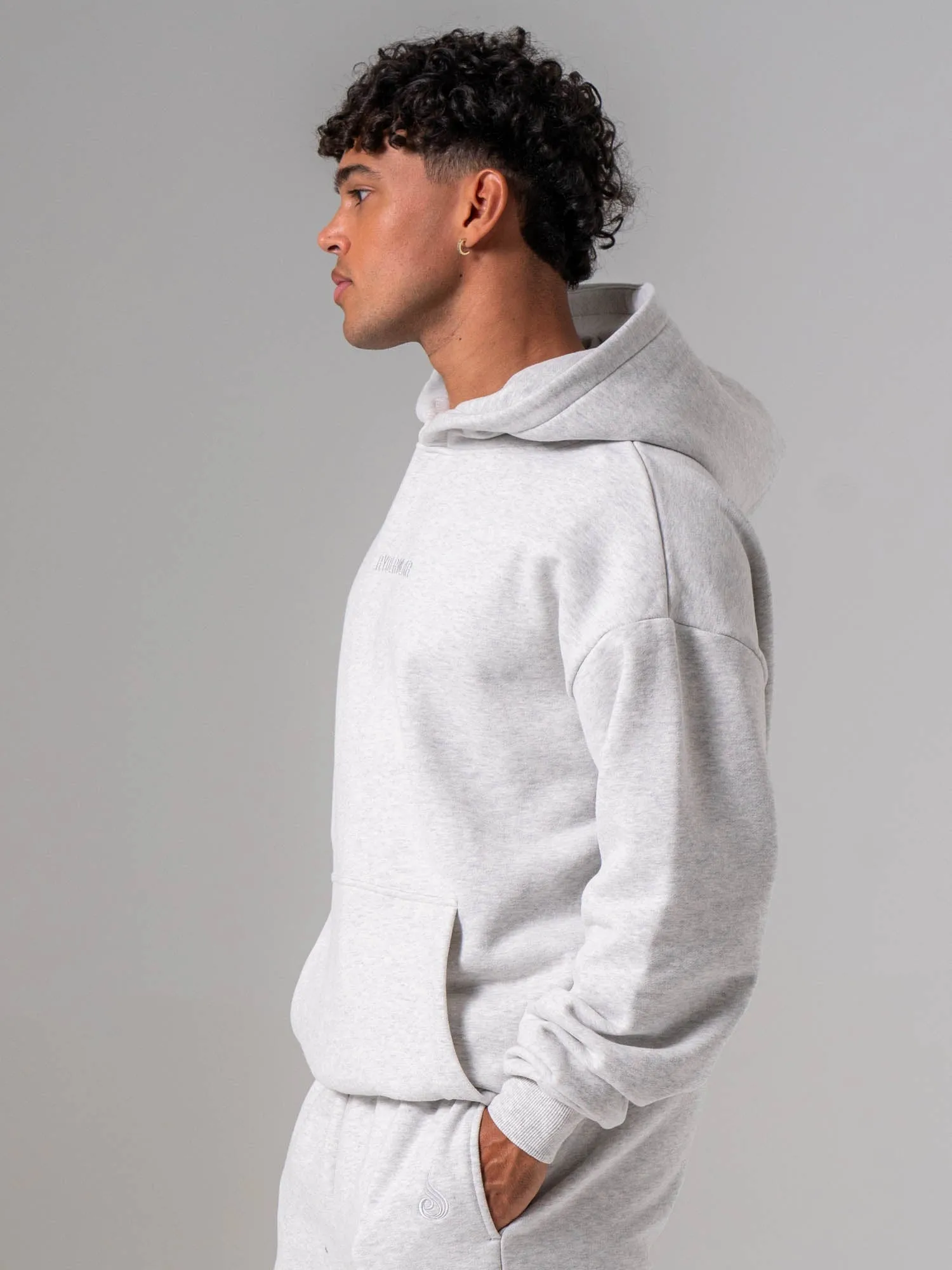 Plush Hoodie - Snow Marl sold by Ryderwear product image thumbnail 4