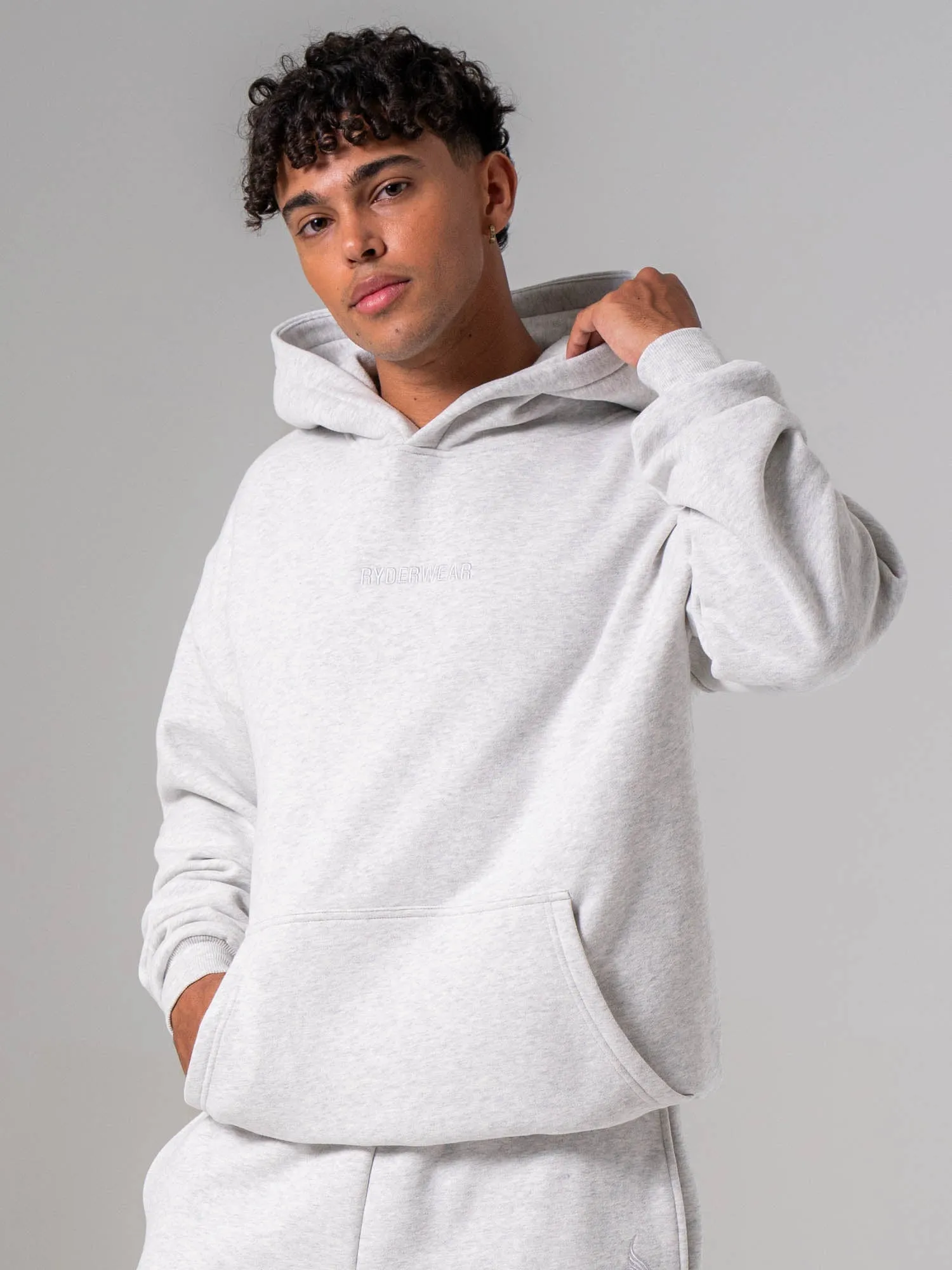 Plush Hoodie - Snow Marl sold by Ryderwear product image thumbnail 3