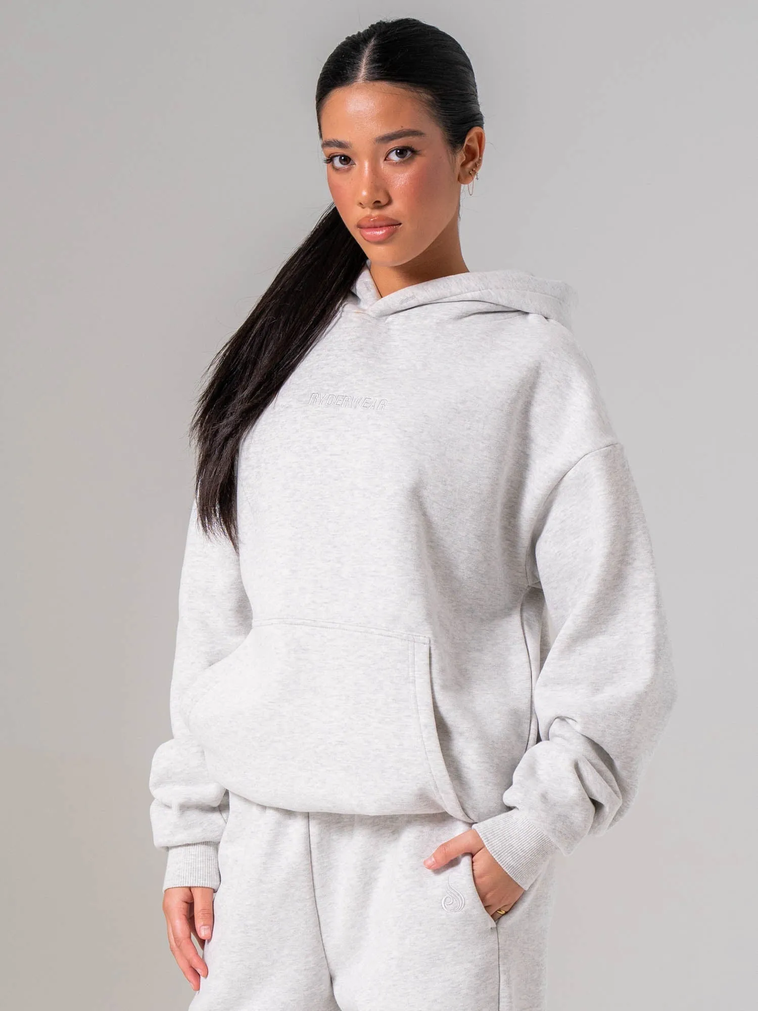 Plush Hoodie - Snow Marl sold by Ryderwear product image thumbnail 5