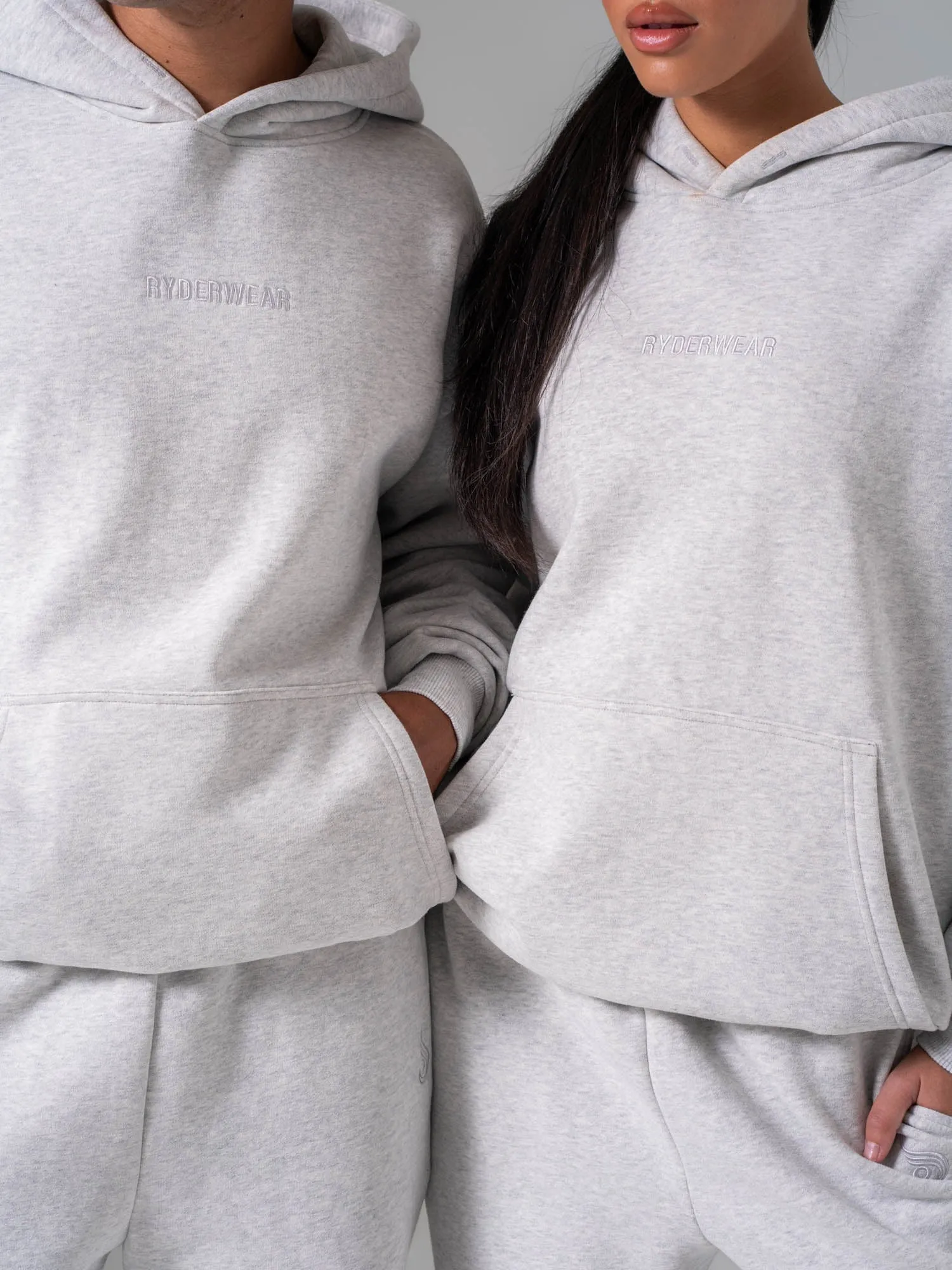 Plush Hoodie - Snow Marl sold by Ryderwear product image thumbnail 2