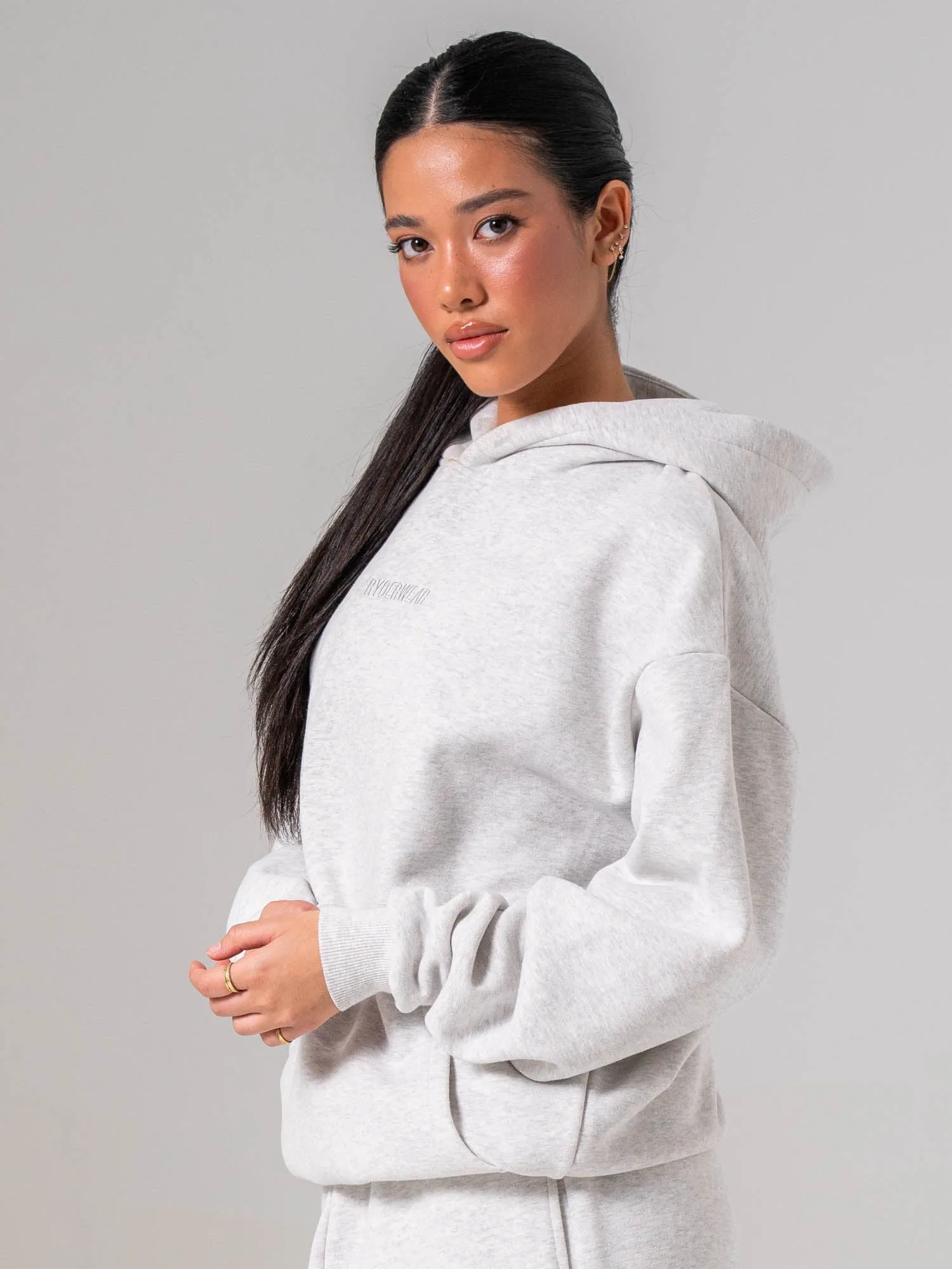 Plush Hoodie - Snow Marl sold by Ryderwear product image thumbnail 4