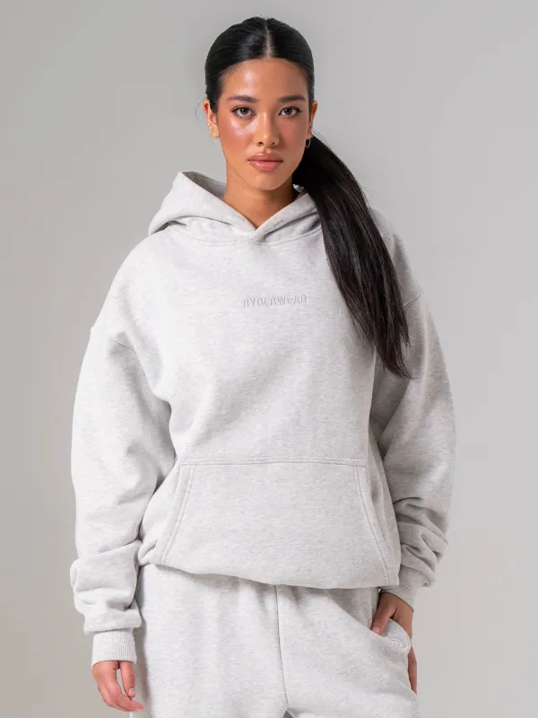 Plush Hoodie - Snow Marl made by Ryderwear