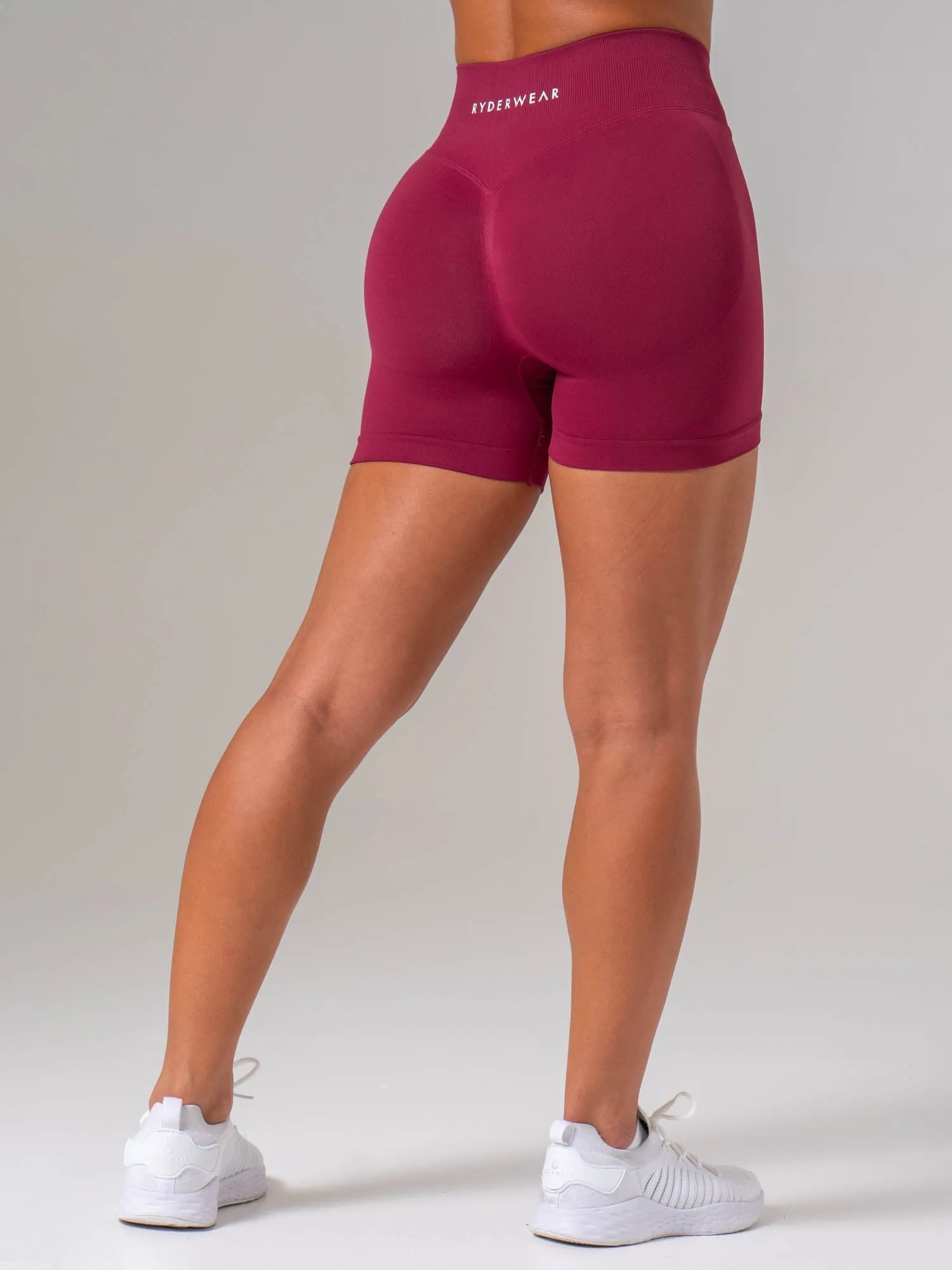 Boost Seamless Shorts - Wine sold by Ryderwear product image thumbnail 3