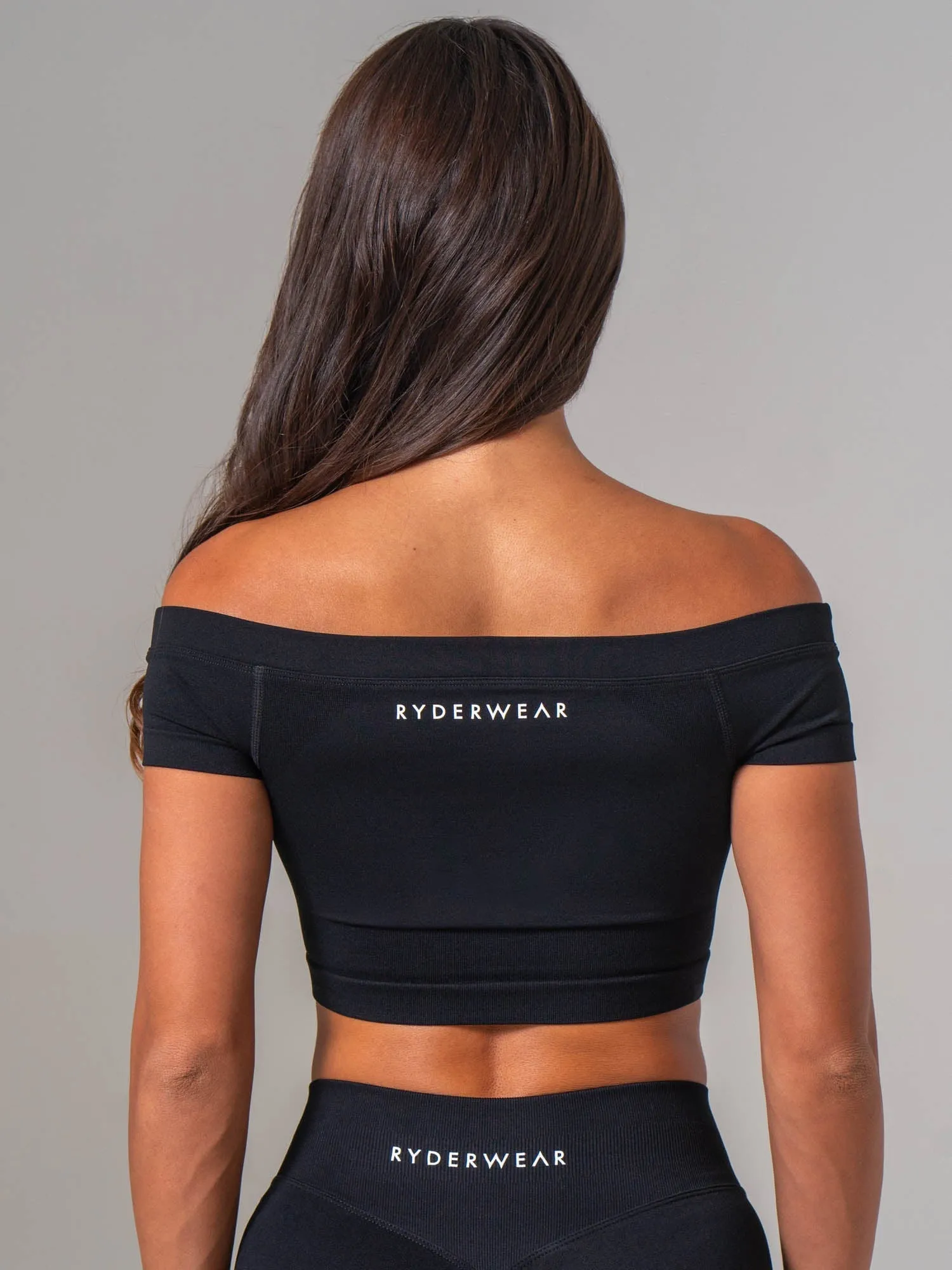 Boost Off The Shoulder Crop - Black sold by Ryderwear product image thumbnail 4