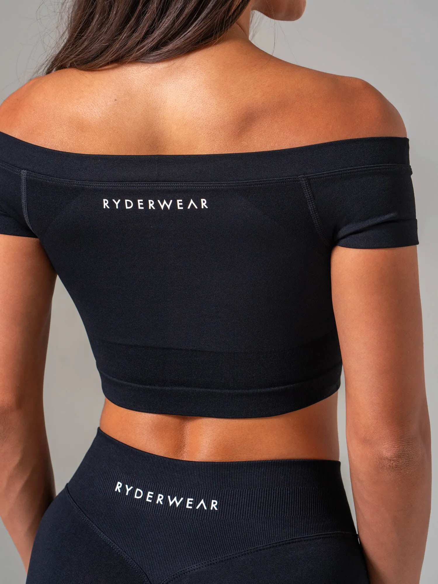 Boost Off The Shoulder Crop - Black sold by Ryderwear product image thumbnail 2