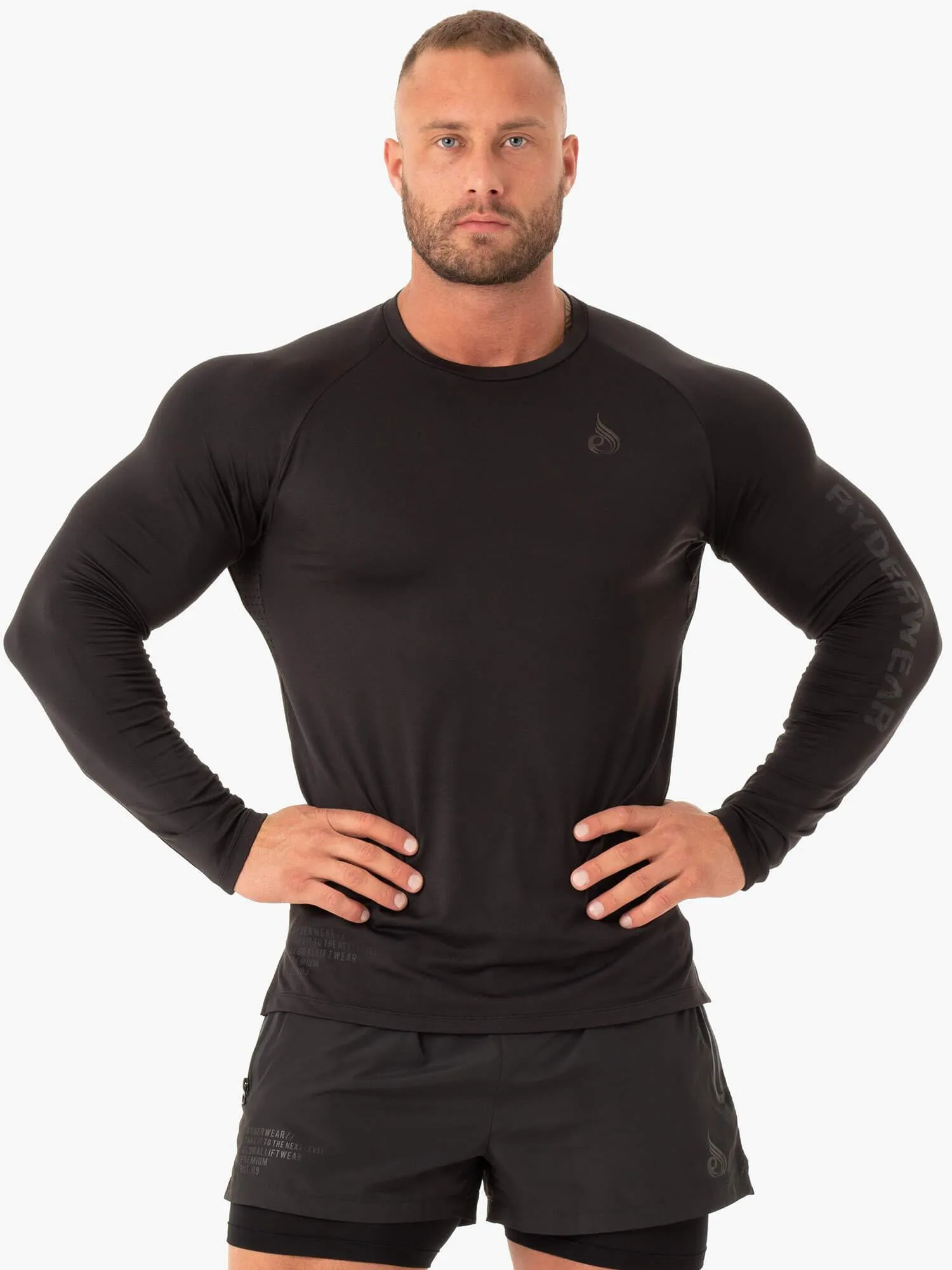 Duty Long Sleeve Top - Black sold by Ryderwear