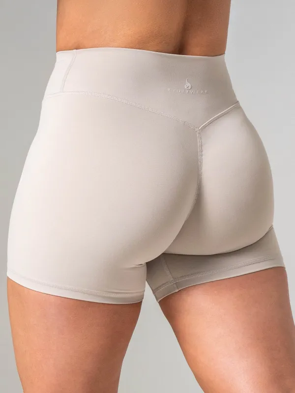 NKD Invisible Scrunch Short - Oat Milk made by Ryderwear