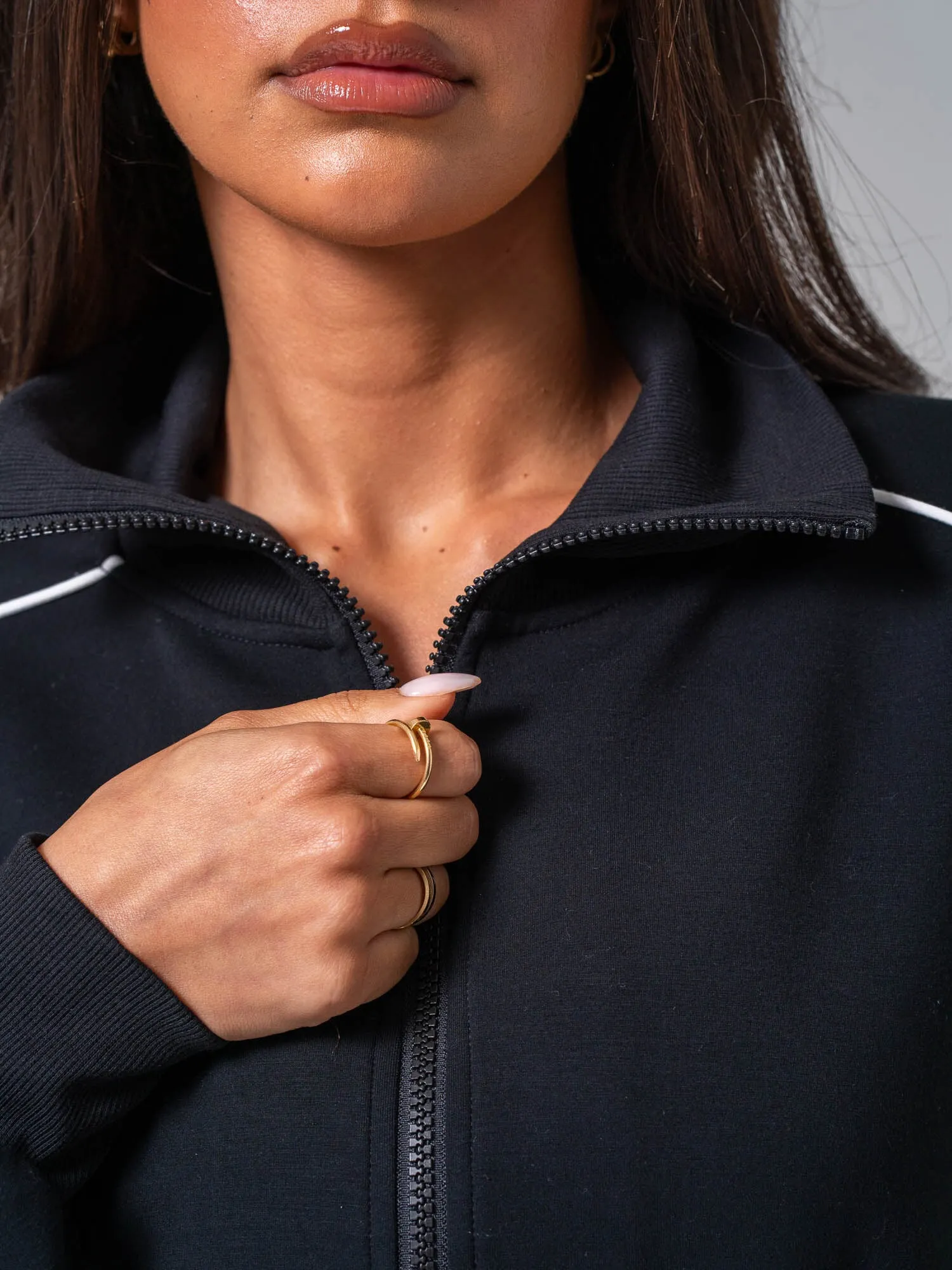 Contrast Track Jacket - Black/white sold by Ryderwear product image thumbnail 4