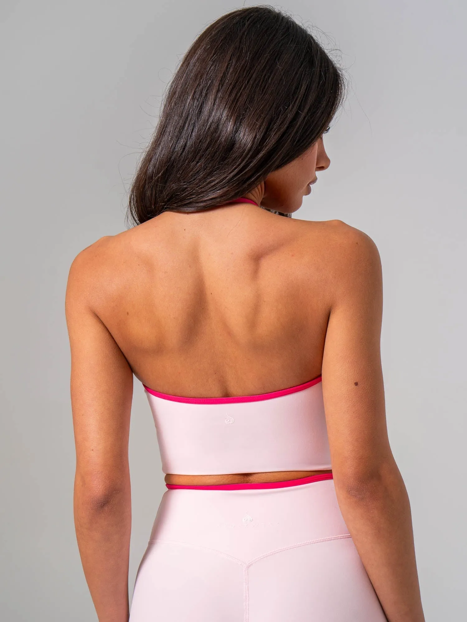 NKD Sweetheart Contrast Tank - Pink On Pink sold by Ryderwear product image thumbnail 3