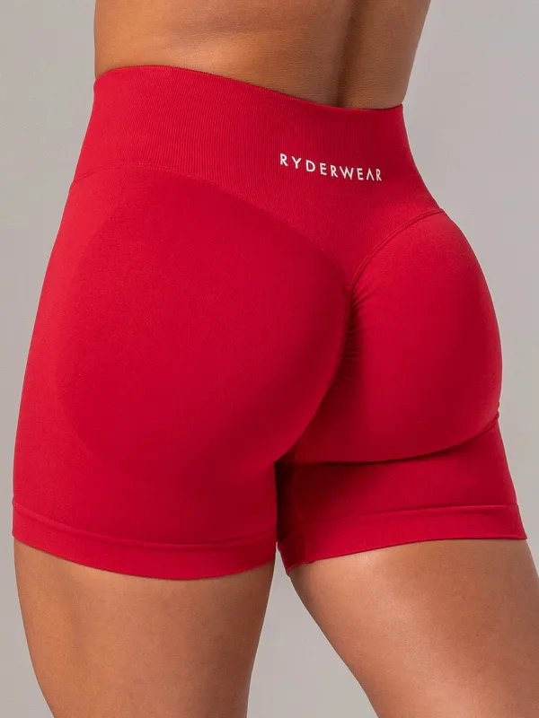 Sculpt Seamless Shorts - Cherry made by Ryderwear