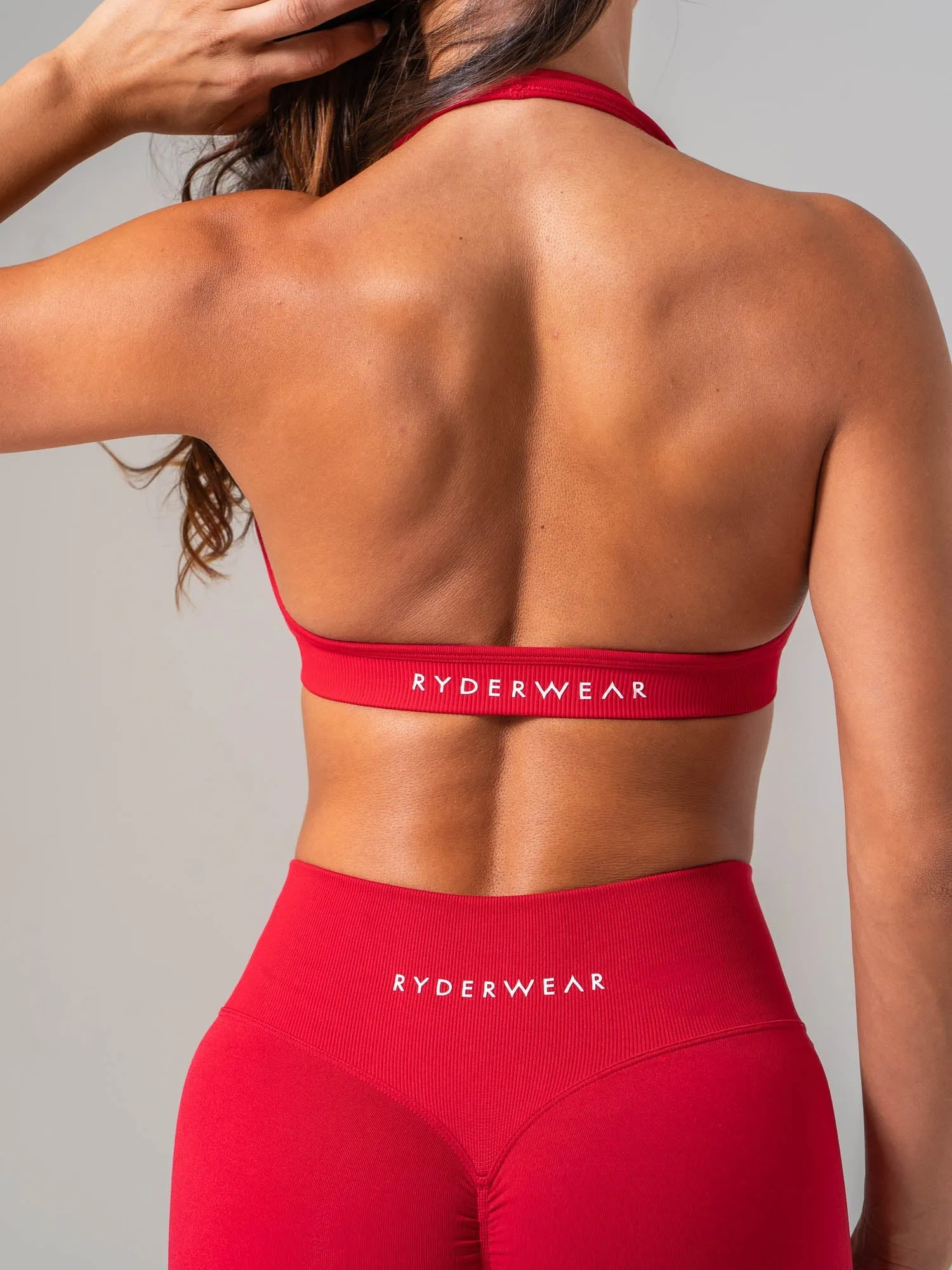 Sculpt Seamless Halter Bra - Cherry sold by Ryderwear product image thumbnail 2