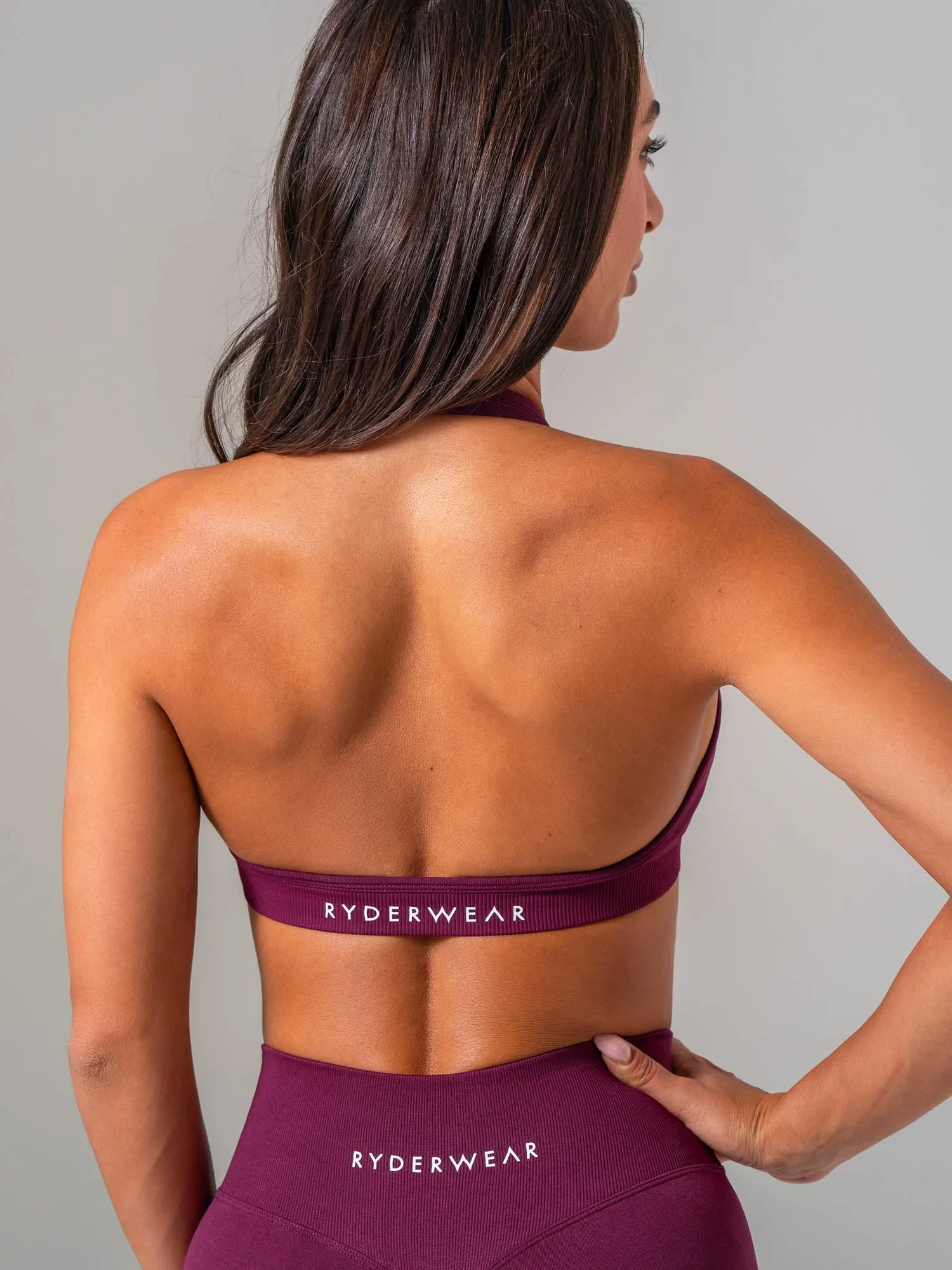 Sculpt Seamless Halter Bra - Cola sold by Ryderwear product image thumbnail 2