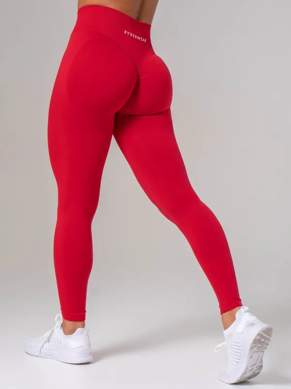Sculpt Seamless Leggings - Cherry made by Ryderwear