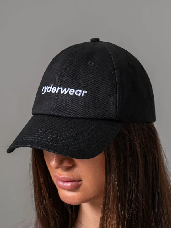 Baseball Cap - Black/white made by Ryderwear