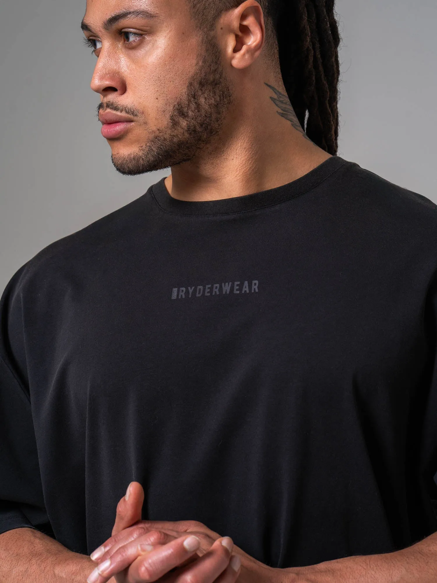 Pursuit Oversized T-shirt - Black sold by Ryderwear product image thumbnail 5